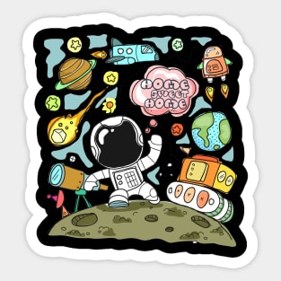 Ascending to the moon Sticker